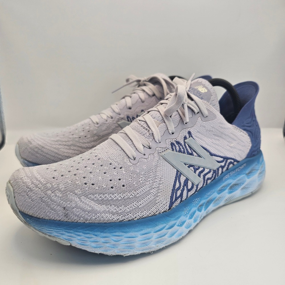 New Balance Fresh Foam 1080v10 Grey Blue Running Shoes W1080H10 Womens 10.5